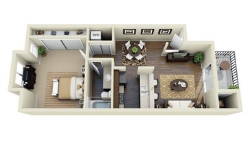 A3 Renovated 1006 floor plan